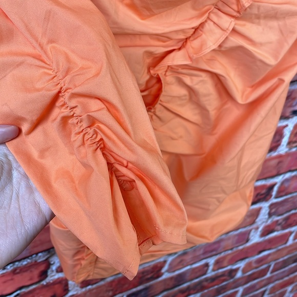 Orange Elliatt Ruffled Long Sleeve Bodycon Zya Mini Dress - Picture 6 of 15